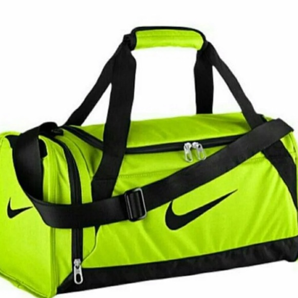 nike neon bag